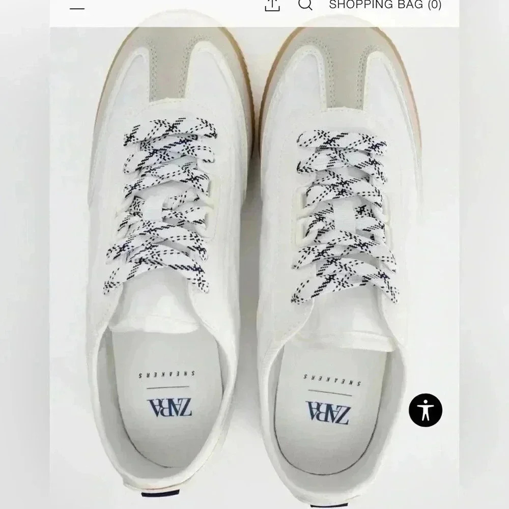 Zara casual womens sneakers size 6 NWT
Perfect for a vacation trip or any day